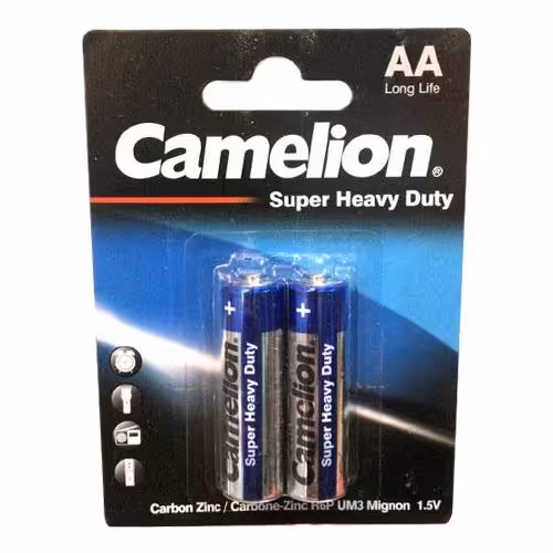 باطری قلمی سوپر هوی دیوتی بسیار قوی بسته 2 عددی مارک کملیون