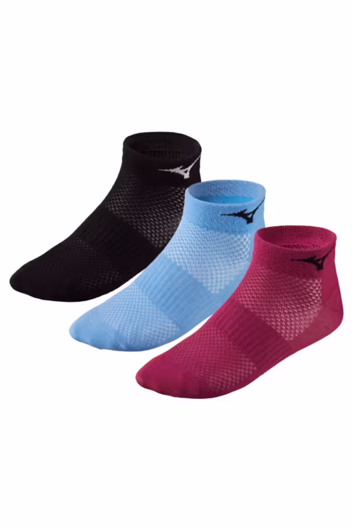 جوراب ورزشی مشکی مردانه و زنانه سیاه آموزش اواسط 3p یونیسکس بنفش آبی Mizuno