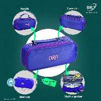 جامدادی پارچه ای دو زیپ مدل چمدانی اسکای کد 208