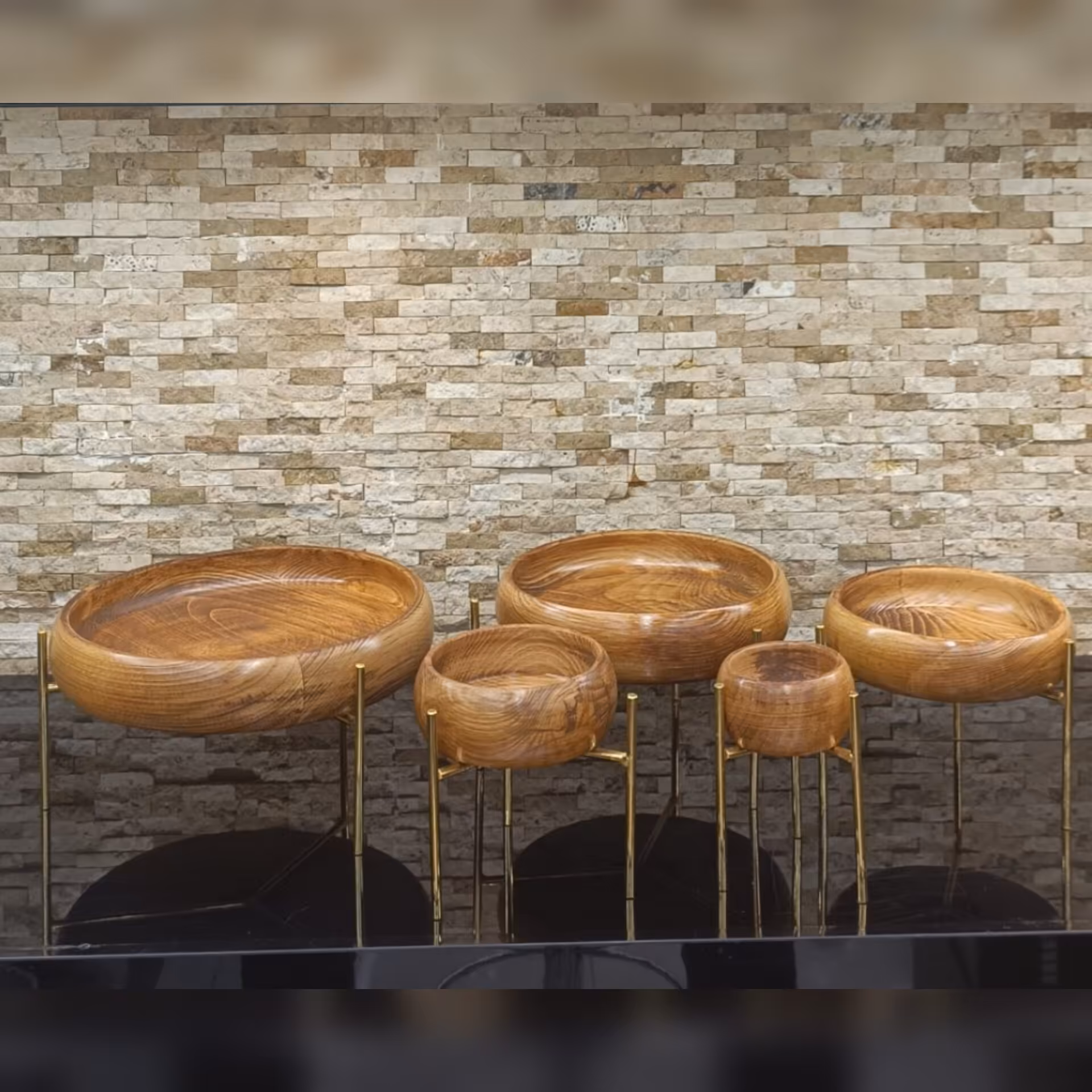 سرویس پذیرایی 5 تکه چوبی از جنس چوب راش گرجستان