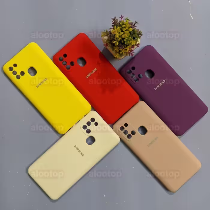 قاب سیلیکونی اورجینال پاک کنی محافظ لنز دار مناسب برای گوشی موبایل Samsung Galaxy A21S