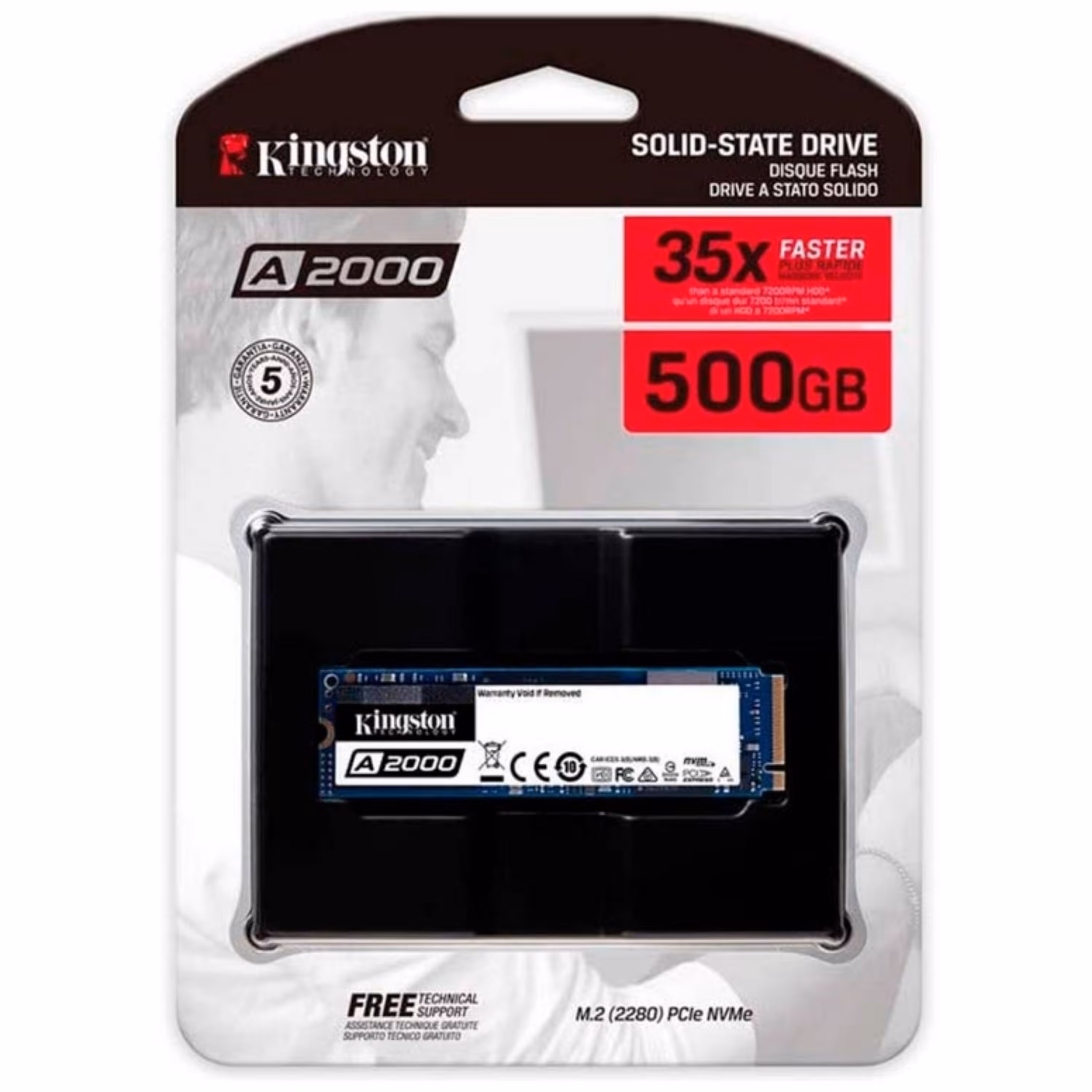 هارد SSD Kingston A2000 M2  500GB  گارانتی 24ماهه
