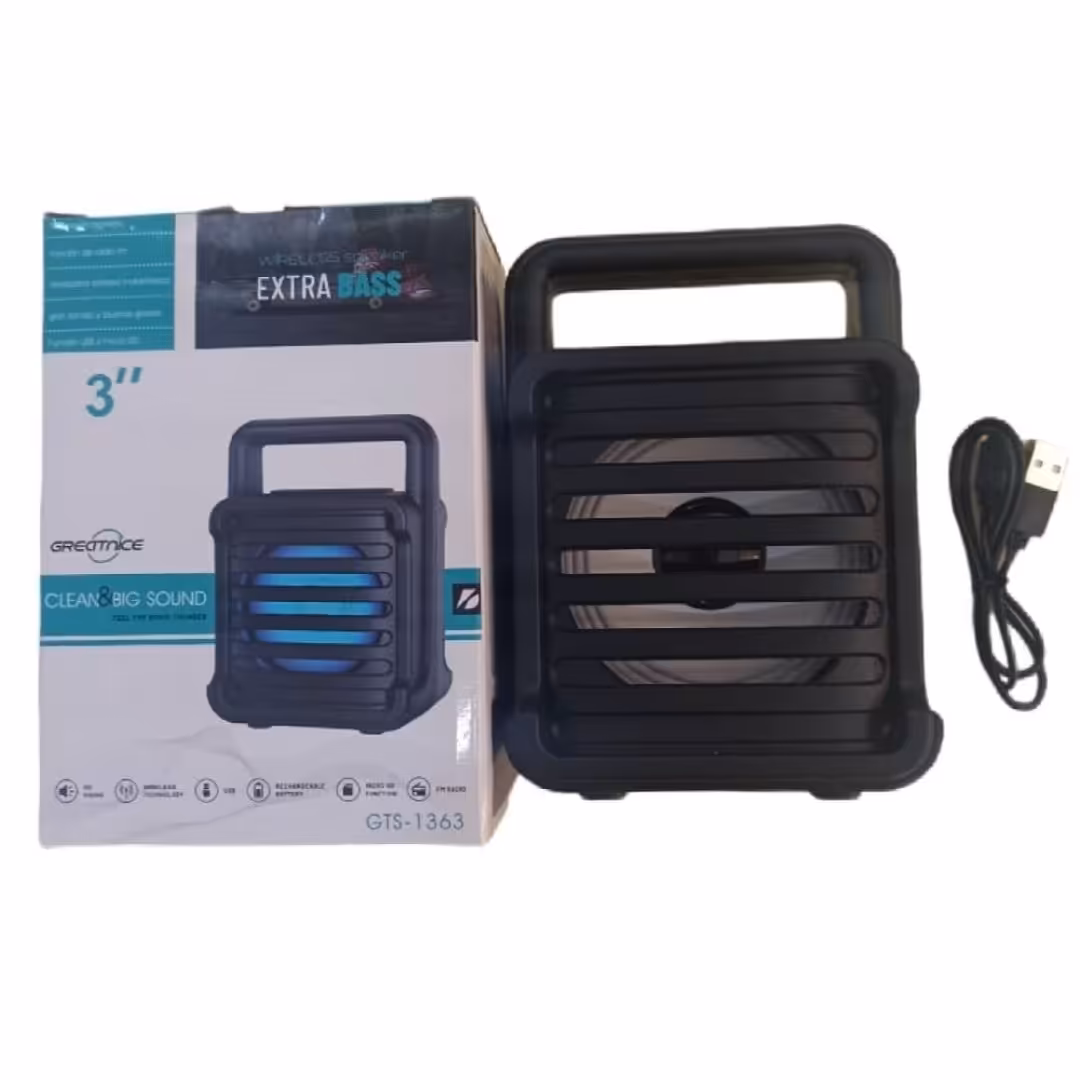 اسپیکر بلوتوثی 3 اینچ مدل gts-1363 قابل حمل