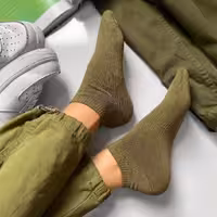 جوراب مچی سبز ارتشی ساده