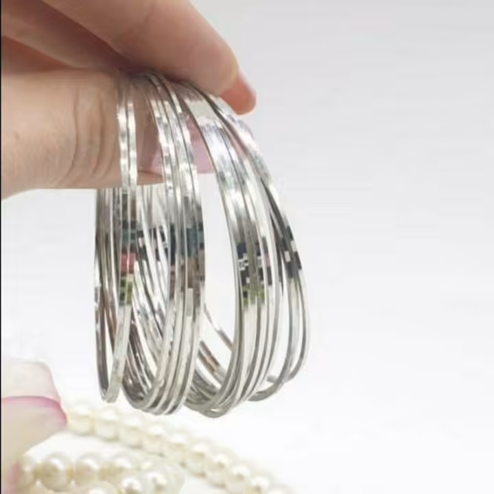 النگو ایینه ای باریک پک 12 تایی ابکازی نانو