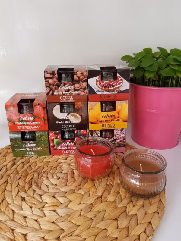 شمع لیوانی عطری گلوب باکس