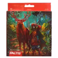 مدادرنگی 72 رنگ جعبه مقوایی طرح پسر و گوزن فکتیس FACTIS