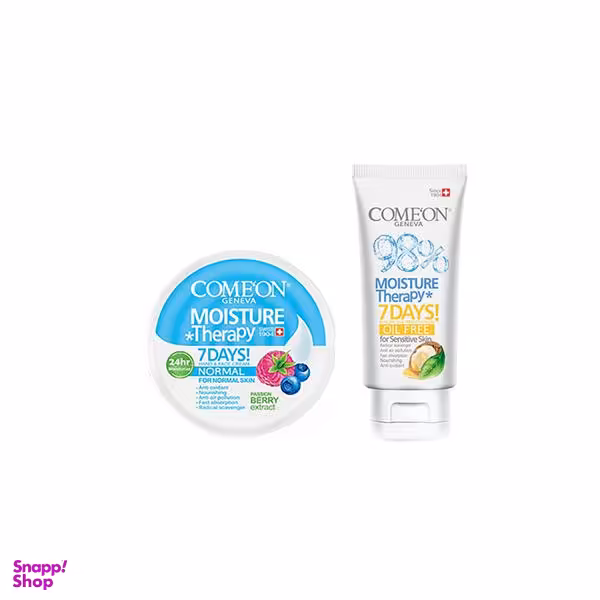 کرم مرطوب کننده کامان (comeon) مدل Normal حجم 240میلی‌لیتر به همراه کرم کامان (comeon) مدل Oil free حجم 75 میلی‌لیتر
