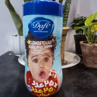 دستمال مرطوب استوانه ای کالاندولا بسته 50 عددی دافی حاوی ویتامین A و E