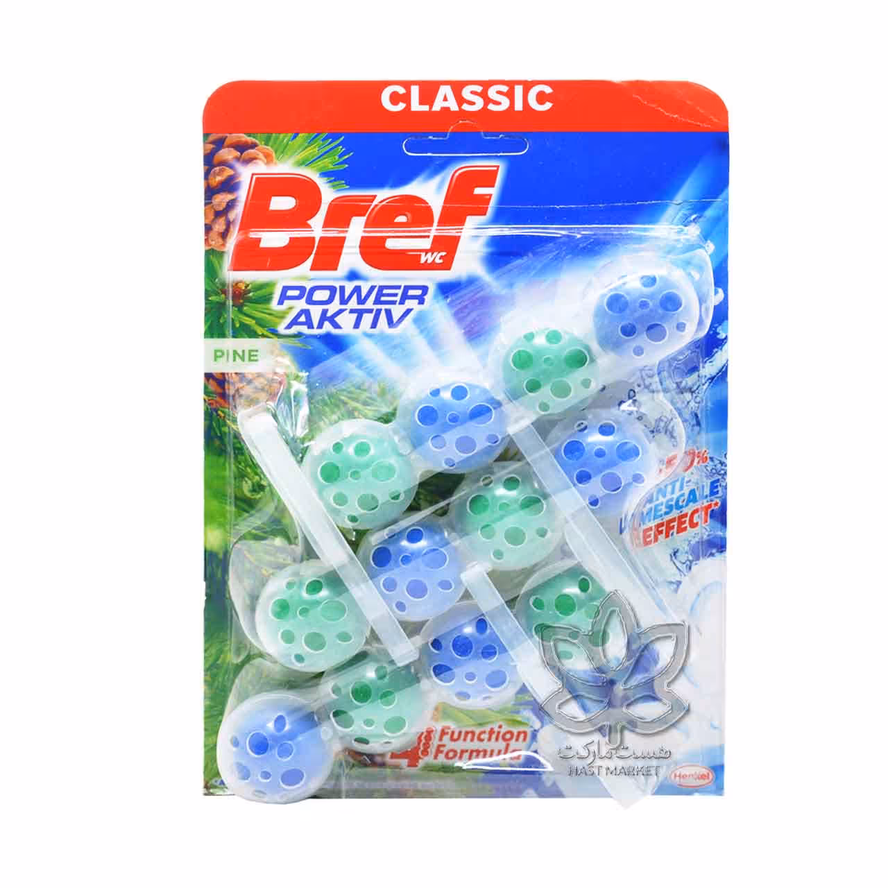 قرص خوشبو و ضدعفونی کننده توالت فرنگی رایحه کاج 12 عدد بریف - bref