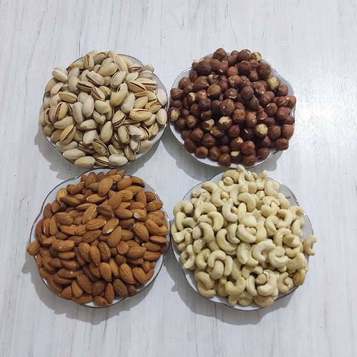 آجیل چهار مغز 1000 گرمی لوکس(تضمین کیفیت)