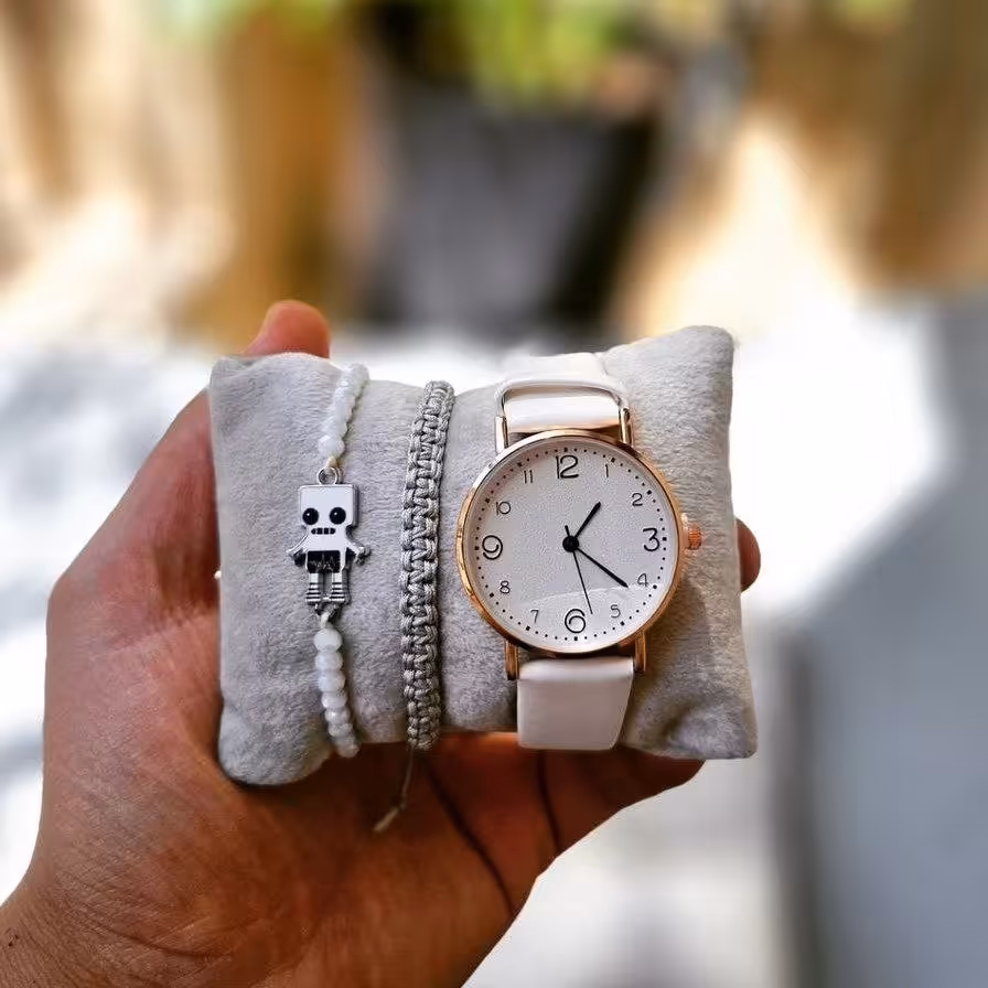 باکس ساعت دخترونه پک ساعت دخترونه ست ساعت دخترونه ست ساعت و دستبند پک هدیه ساعت و دستبند باکس ساعت و دستبند دخترونه هدیه