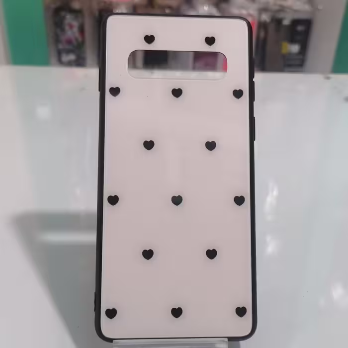 گارد محکم قلبی مشکی و سفید گوشی سامسونگ S10