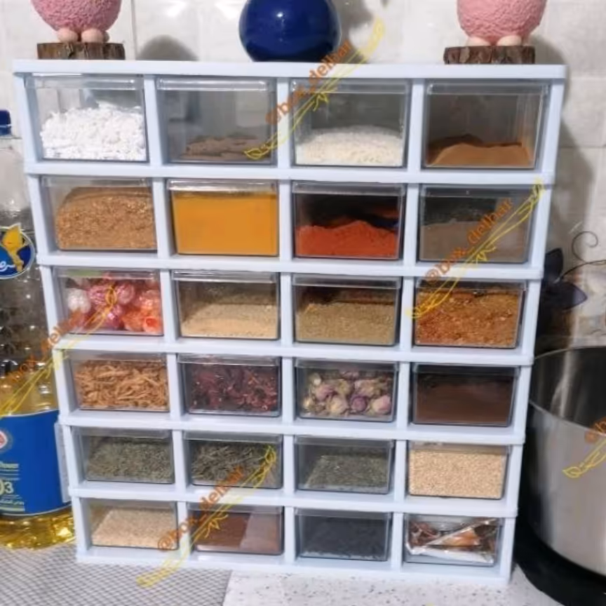 باکس 24کشو ادویه یا دمنوش