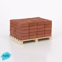 ماکت آجر نمای قرمز اشل 500 عددی