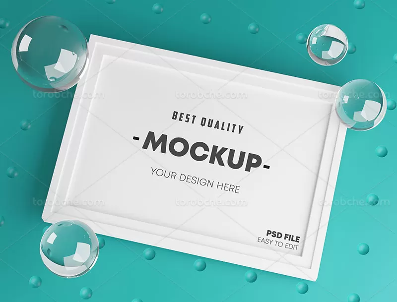 موکاپ قاب عکس لایه باز | گرافیک با طعم تربچه