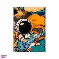 دفتر مشق 100 برگ بامبیلیپ طرح فضانورد گیتاریست کد 4180524