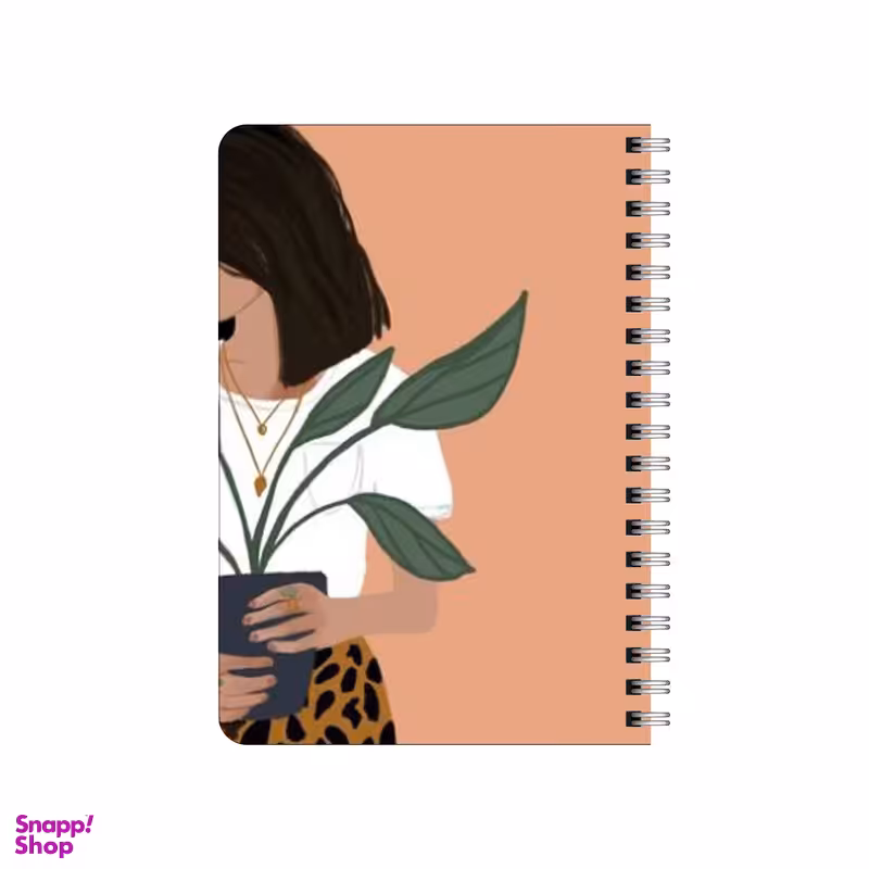 دفترچه یادداشت بامبیلیپ مدل دختر با گلدان کد 8564815