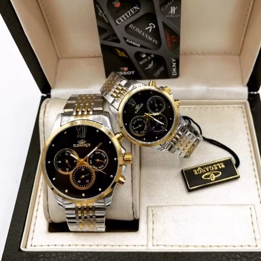 ست ساعت زنانه مردانه اورجینال الگانس 