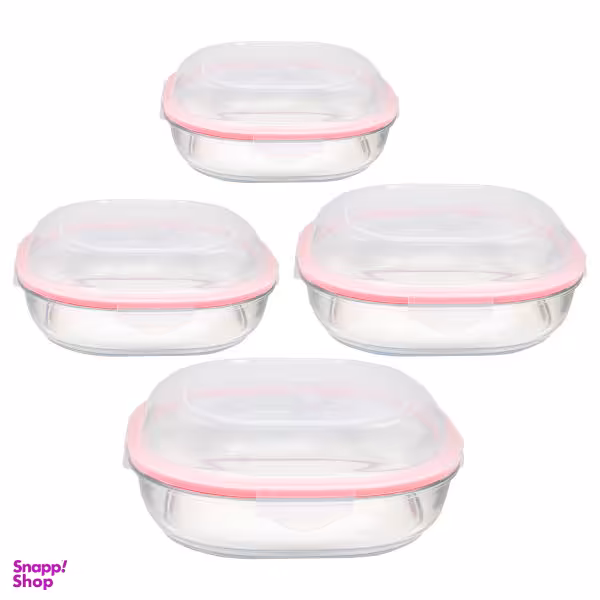 ظرف نگهدارنده لیمون مدل GLASS مجموعه 4 عددی