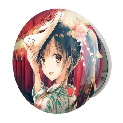 آینه جیبی خندالو طرح انیمه دختر مدل تاشو کد 12151