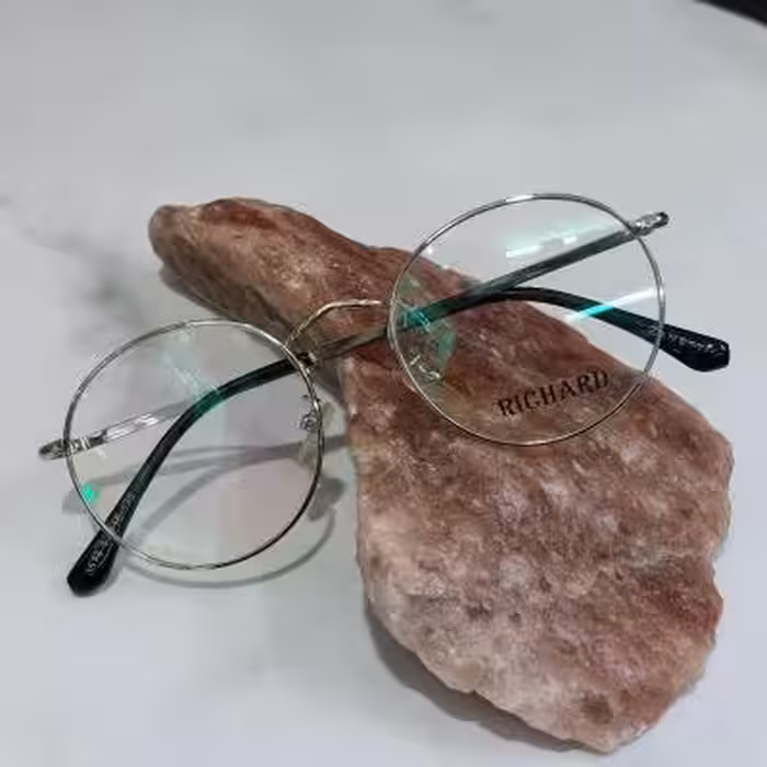 عینک طبی زنانه مردانه فشن فلزی عینک طبی فلزی گرد مناسب نصب انواع عدسی