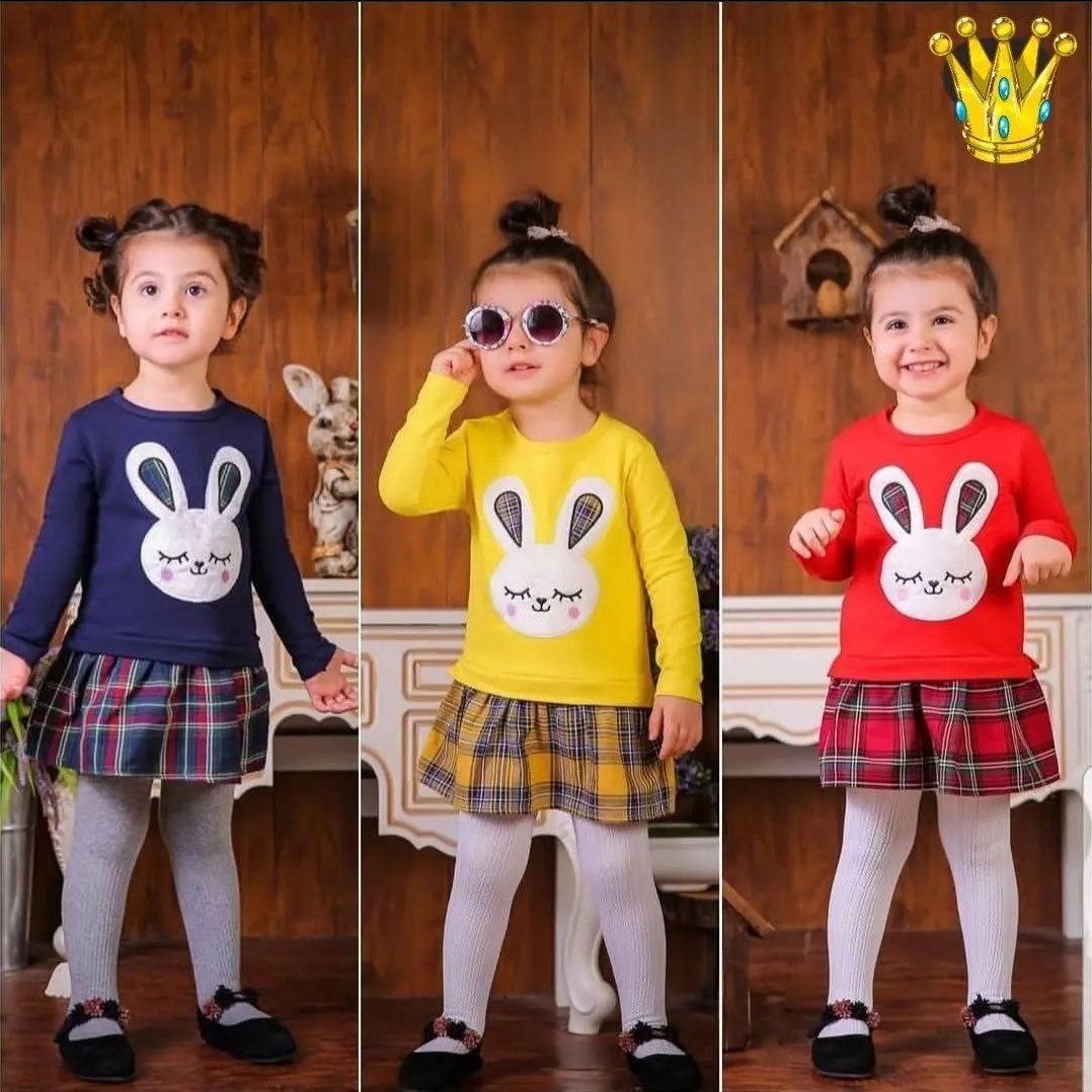 پیراهن نخ پنبه دخترانه