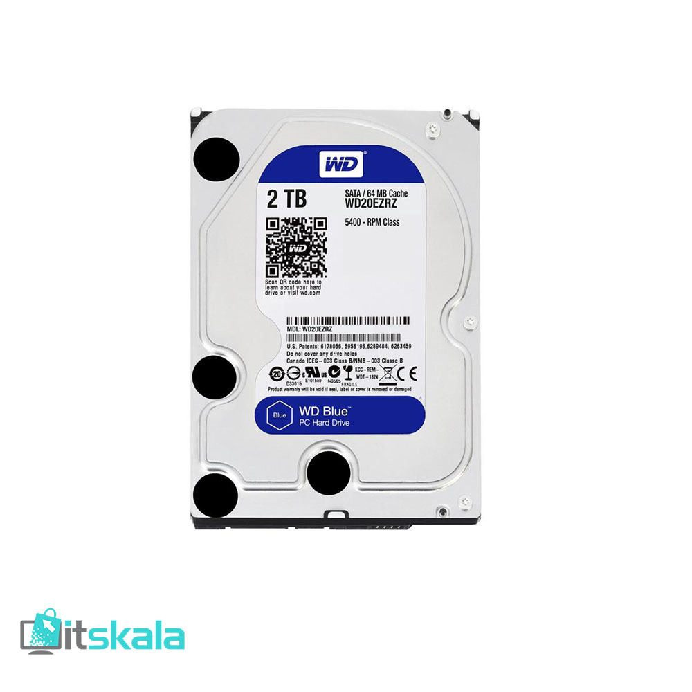 قیمت و خرید هارددیسک اینترنال وسترن دیجیتال مدل Blue ظرفیت 2 ترابایت | ITSKALA