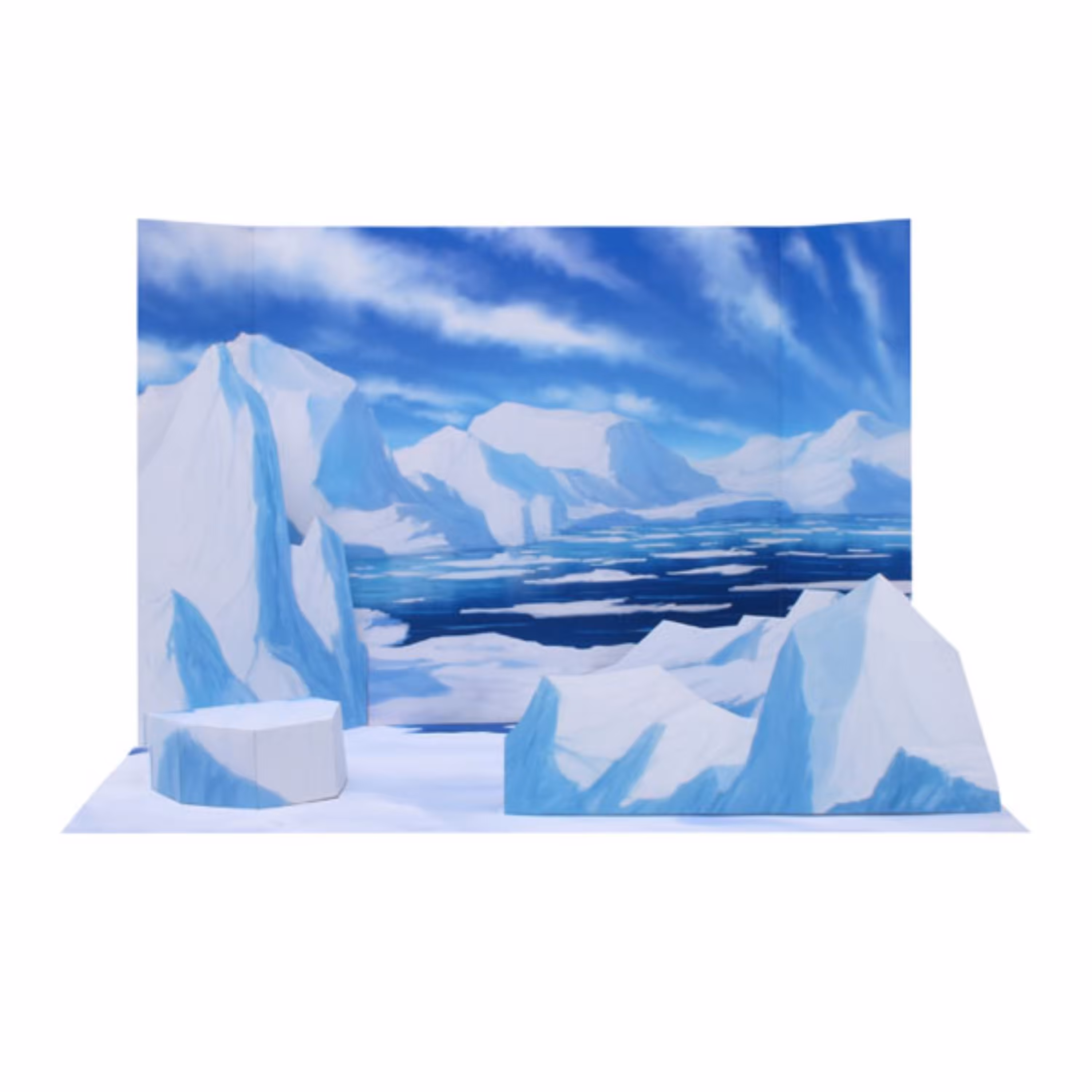 کاردستی ماکت دایوراما کوه یخ قطب