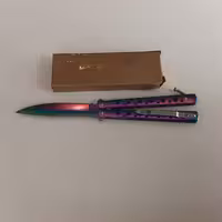 چاقو پروانه ای هفت رنگ -کد 59