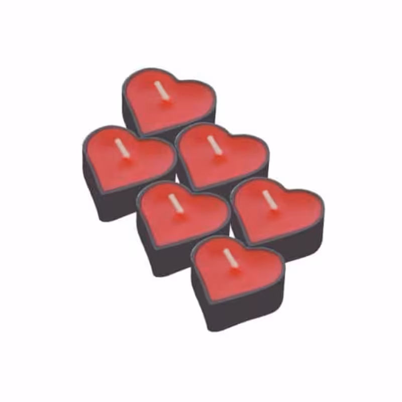 شمع وارمر طرح قلب مدل STC256 بسته 6 عددی

