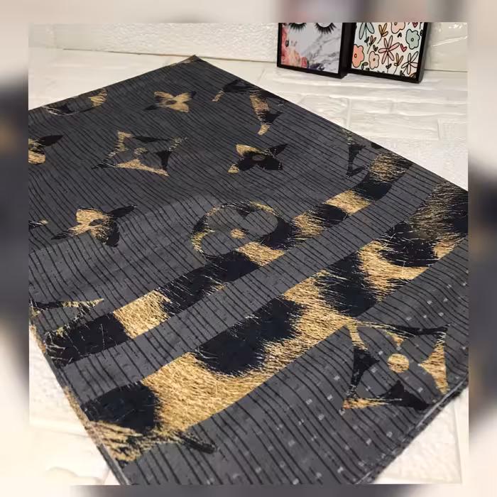 شال ژاکارد طرح ال وی پلنگی مناسب فصل پاییز 