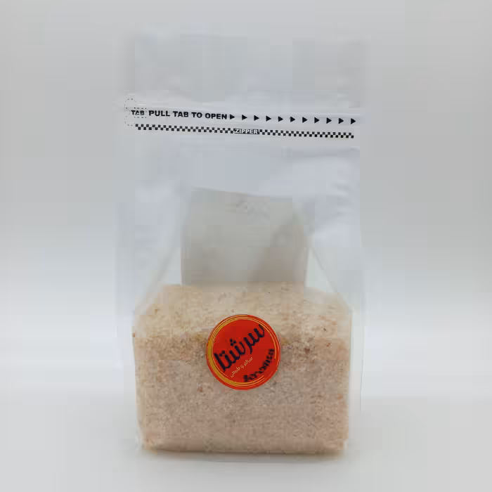 نمک معدنی صورتی دانه شکری یک کیلویی سرشتا پیشگیری و بهبود دیابت و قندخون و تیروئید کم کار و گرفتگی عضلات 