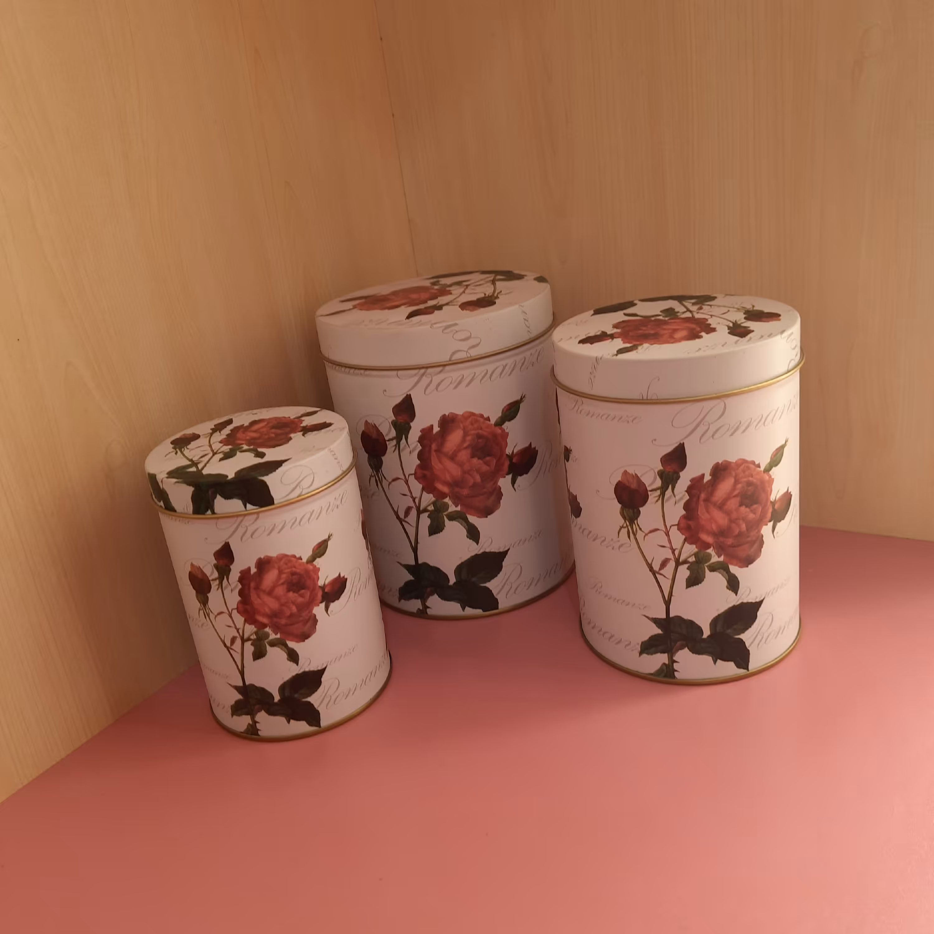 ست سه تایی قوطی فلزی فانتزی بانکه جاادویه ای و پاسماوری