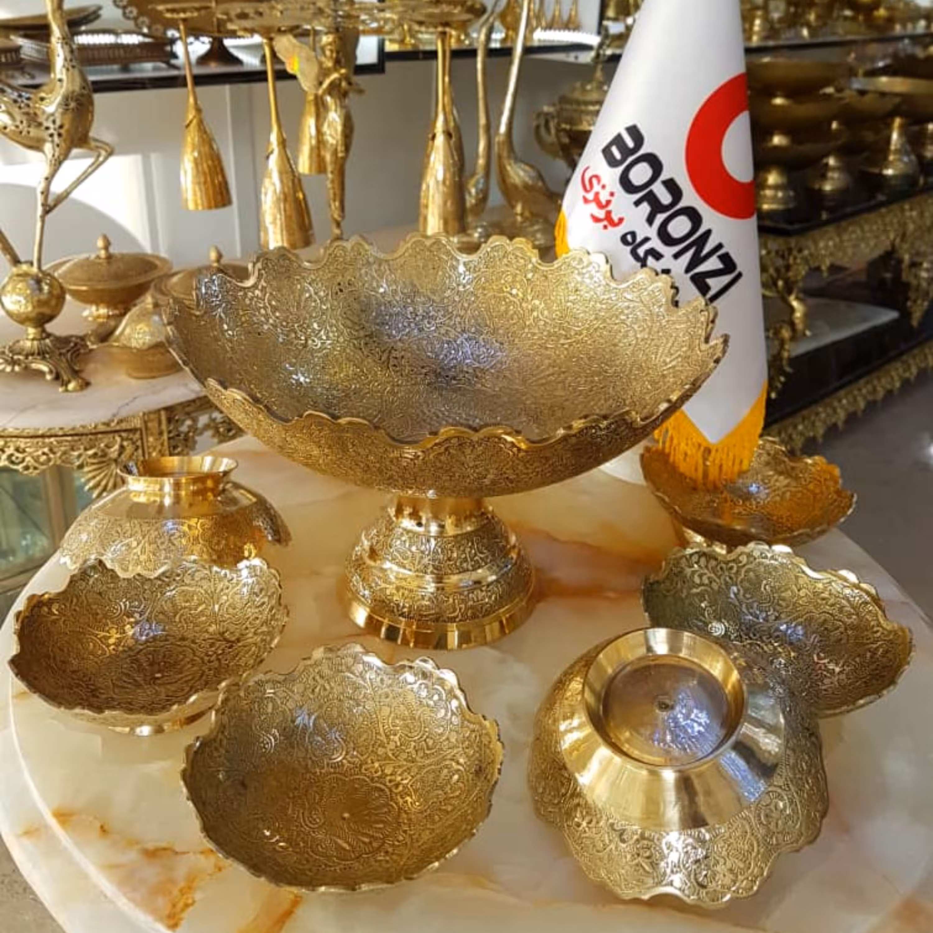 ست پذیرایی هندی  برنزی