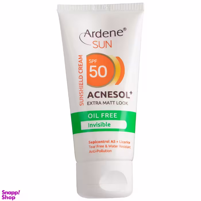 کرم ضد آفتاب آردن (Ardene) مدل +Acnesol با SPF 50 حجم 50 میلی‌ لیتر