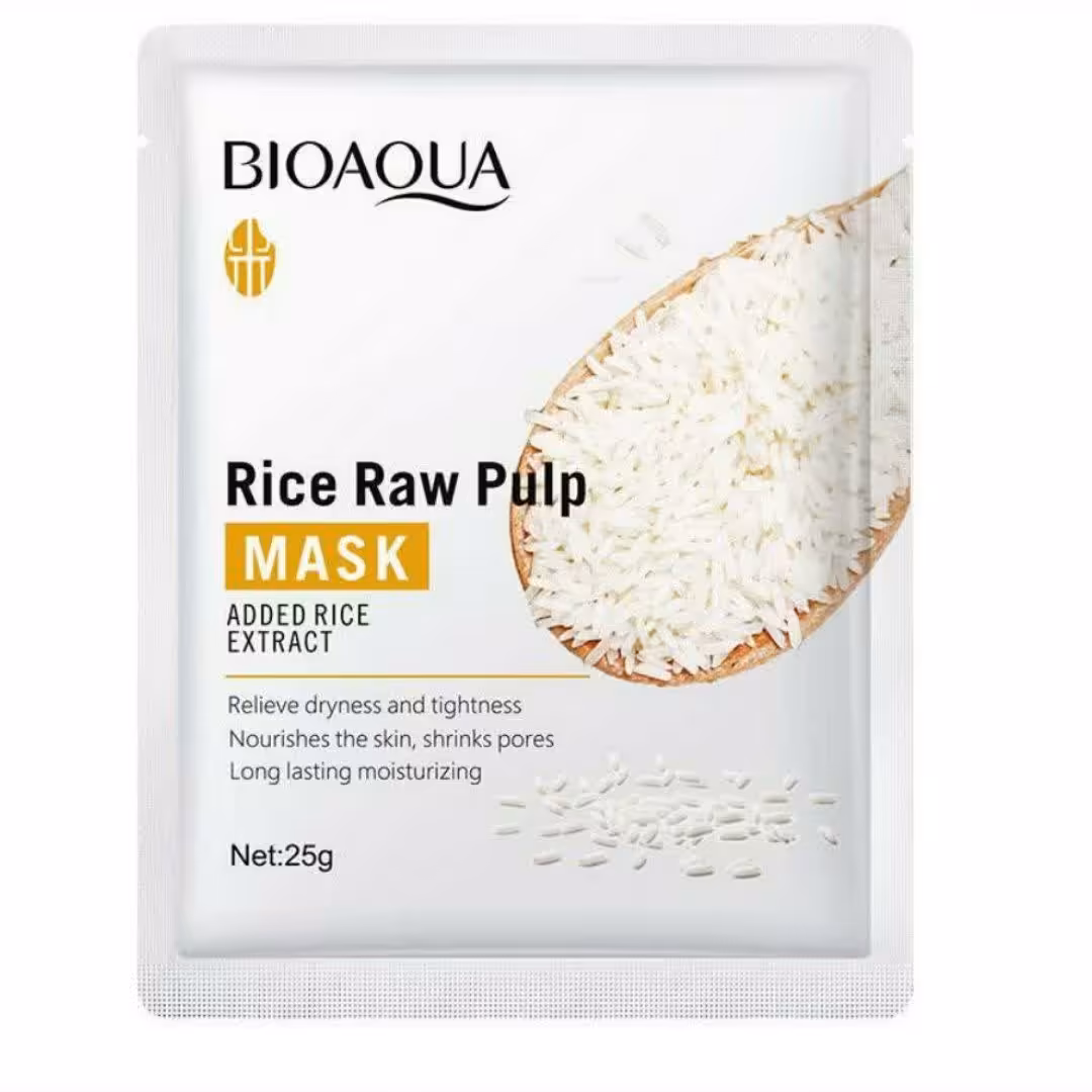 ماسک ورقه ای برنج بیوآکوا ( ماسک صورت)