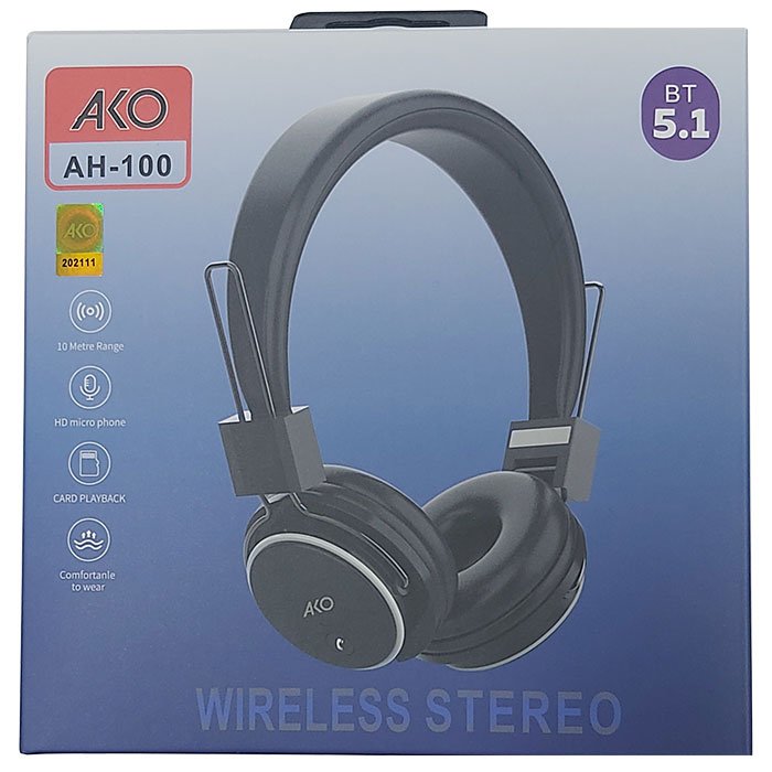 هدفون بلوتوثی شارژی Ako مدل (AH-100)