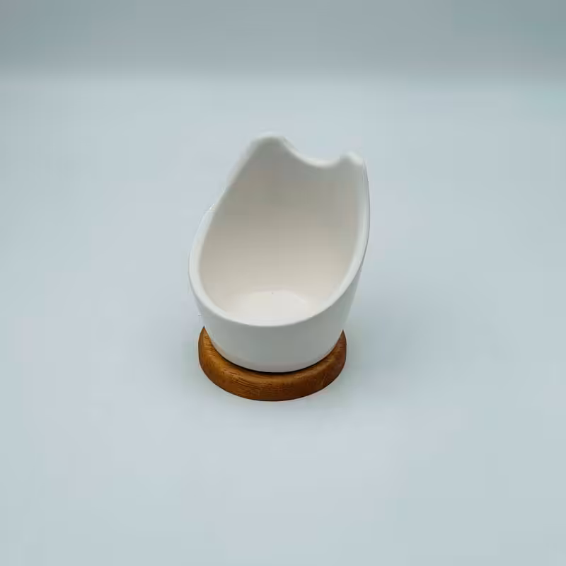 کنار گازی سرامیکی پایه بامبو 