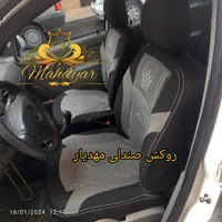 روکش صندلی پراید131و132طوسی مشکی جودون سنگین400گرم الگوی عالی(مدل90به بالا)
