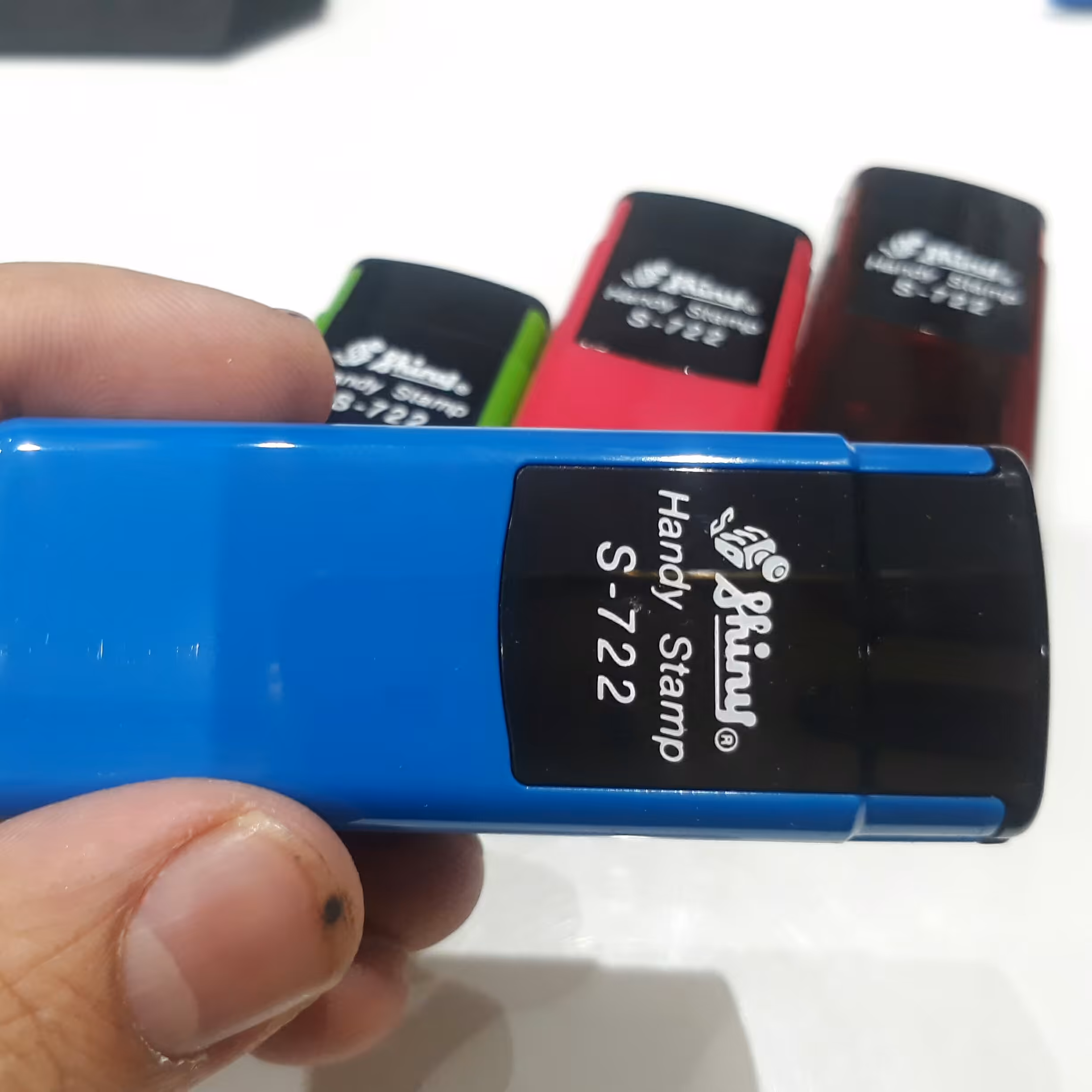 مهر جیبی  اتومات ژلاتینی یا لیزری برند شاینی سایز چاپ 14 در 36 میل