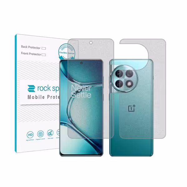 گلس صفحه نمایش و پشت گوشی وان پلاس Ace 2 Pro مدل نانو هیدروژل گیمینگ برند راک اسپیس کدss