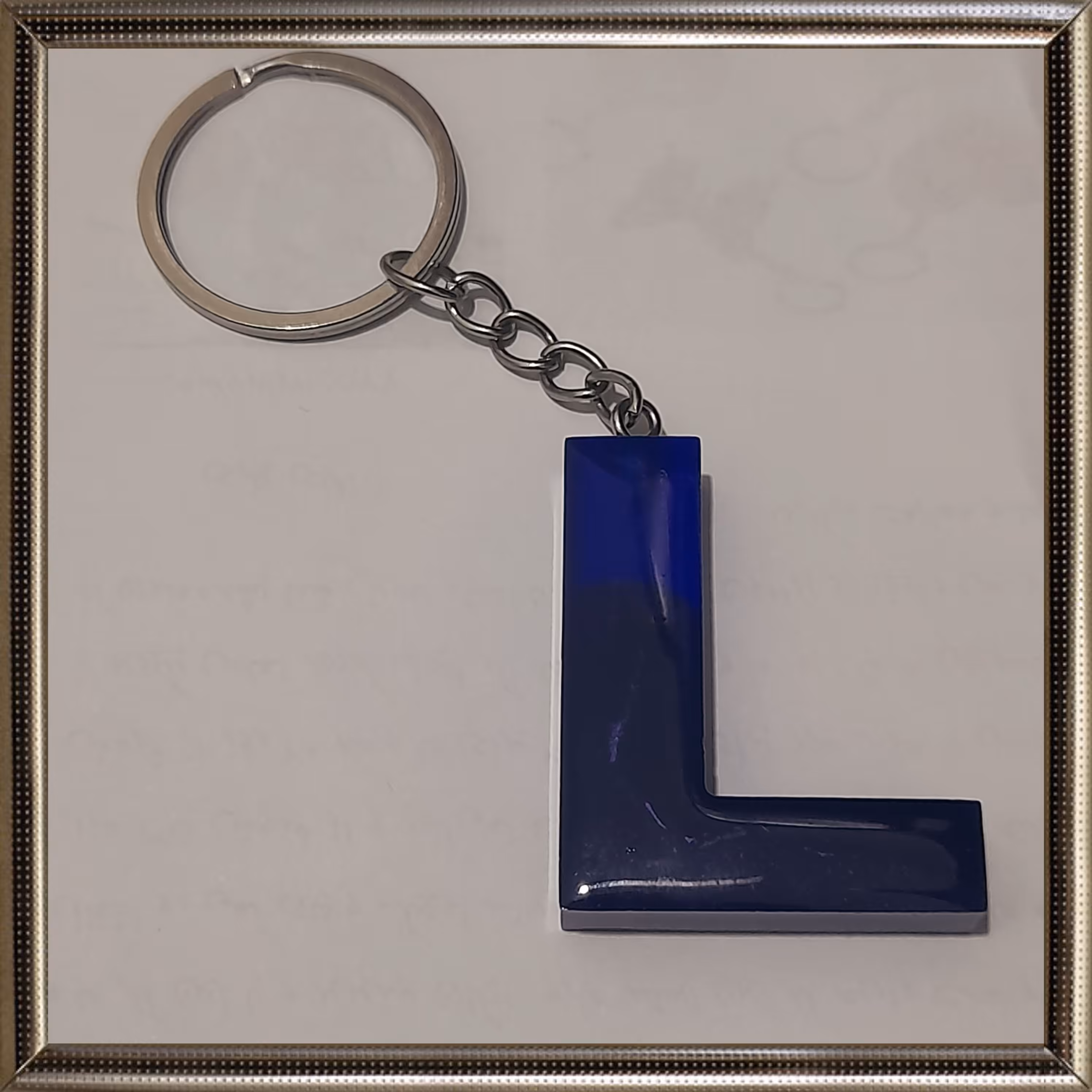 جاسویچی رزینی حروف انگلیسی حرف L دورنگ مات