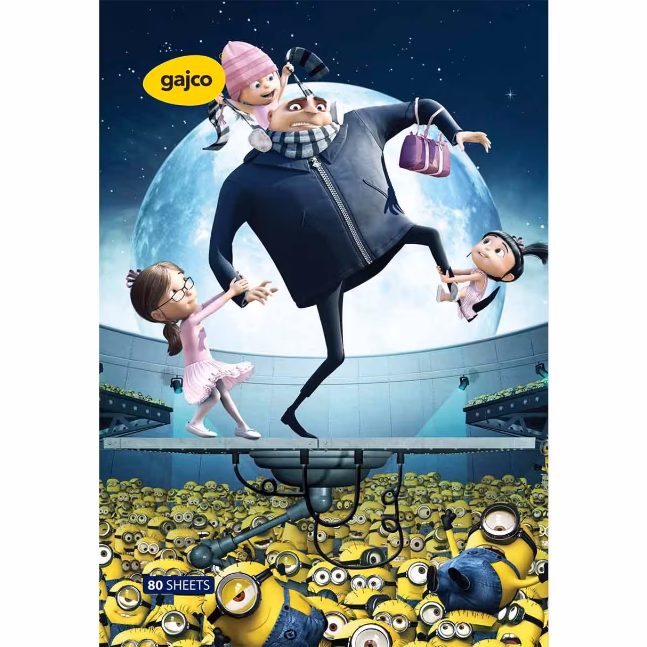 دفتر 80 برگ گاجکو طرح مینیون ها با رایحه شکلات