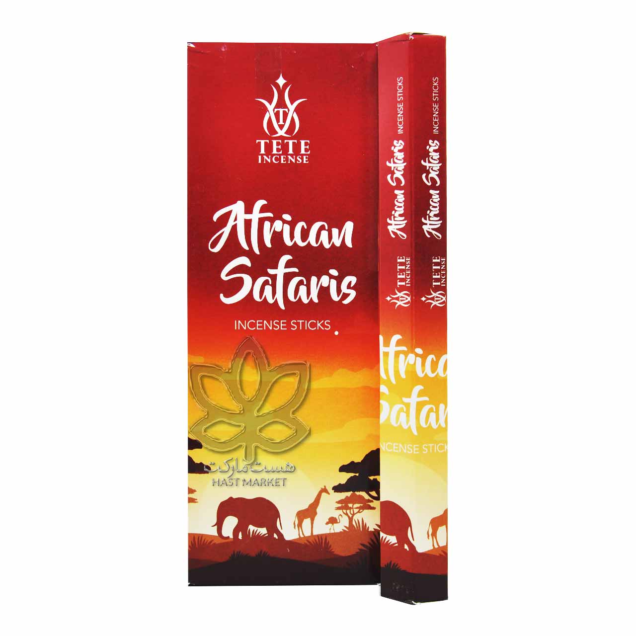 عود هندی رایحه افریکن سافاری 20 عدد تته - tete