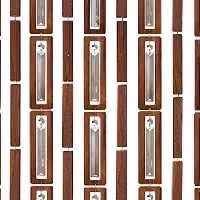 پرده آویز ترکیبی چوب و کریستال مدل آریا عرض50 ارتفاع 250 سانتیمتر(قهوه ای)