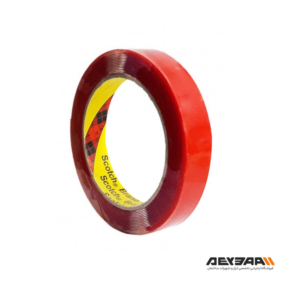 نوار چسب دو طرفه ژله ای 3M مدل Scotch پهنای 1 سانتی متر