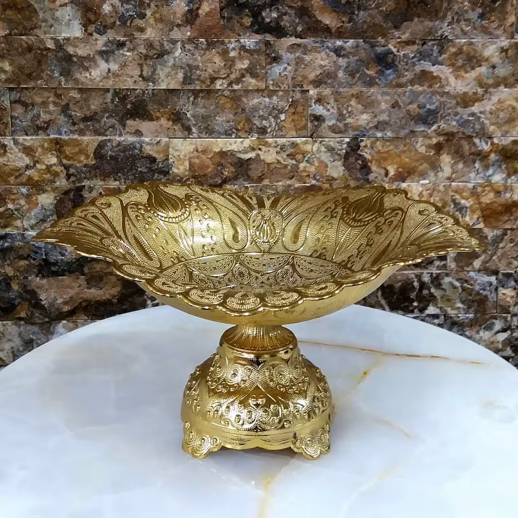 میوه خوری طرح هلالی آسیا ترکیه در دو‌رنگ طلایی و نقره ای