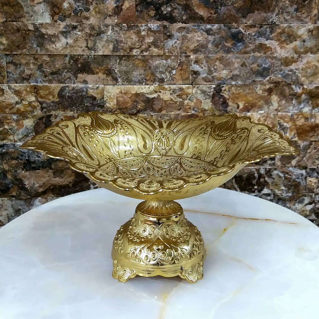 میوه خوری طرح هلالی آسیا ترکیه در دورنگ طلایی و نقره ای