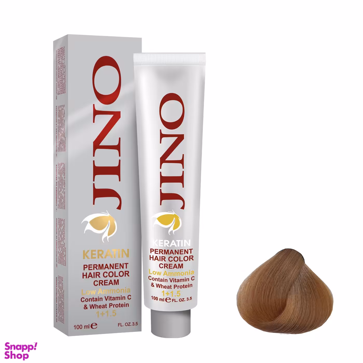 رنگ مو ژینو (Jino) شماره 9.72 رنگ بلوند کاپوچینویی خیلی روشن حجم 100 میلی‌لیتر